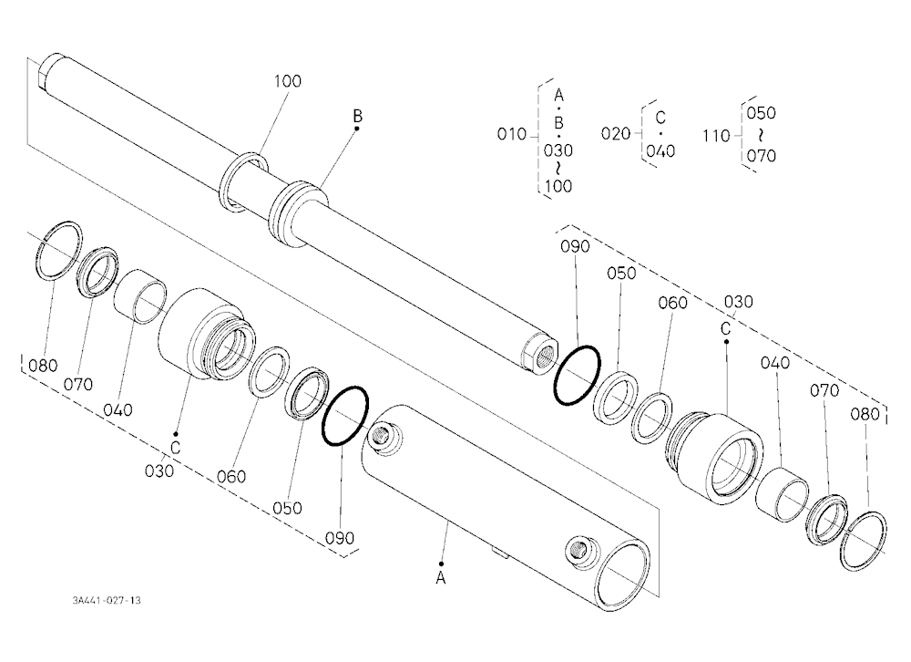 Steering Cylinder [Component Parts]