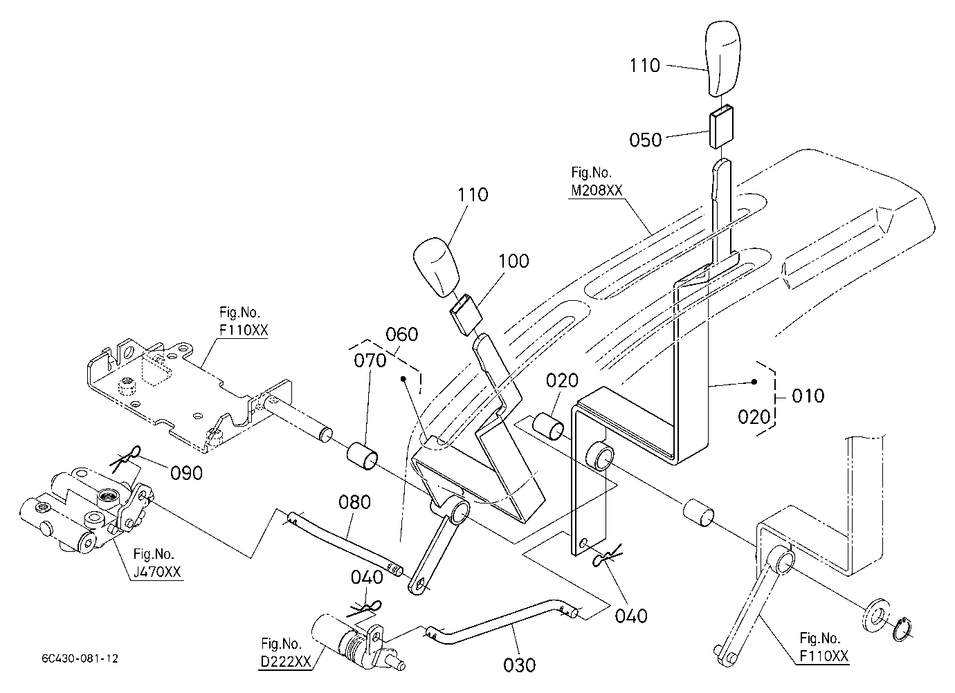 Pto Gear Shift Lever