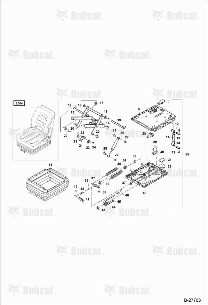 Operator Seat - Suspension - Canopy