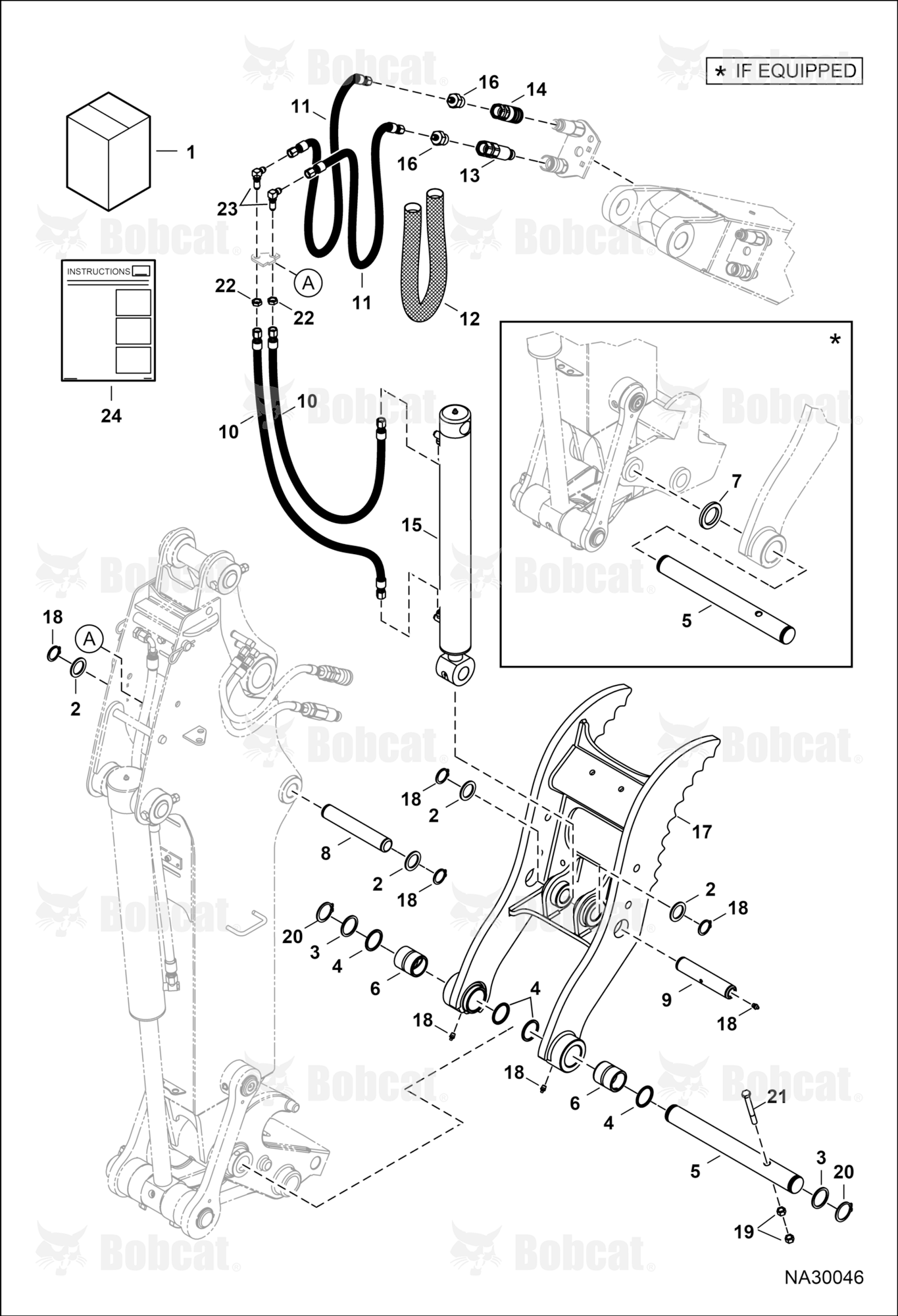 Clamp (Kit) (E48, & E60)(Extendable Arm)
