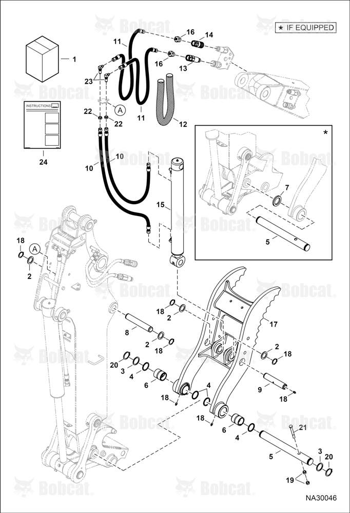 Clamp (Kit) (E48, & E60)(Extendable Arm)