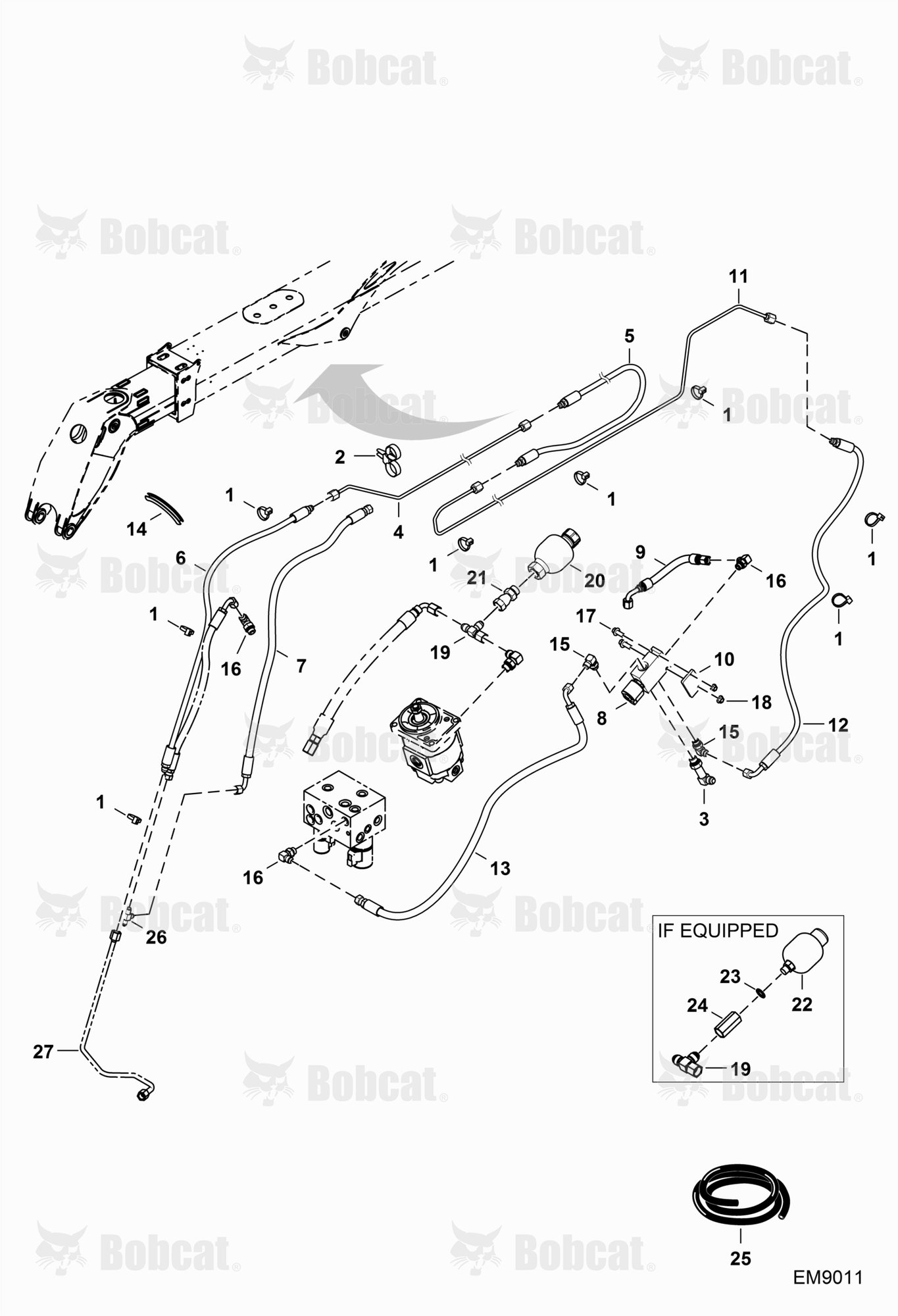 Hydraulic Circuitry (Power Attachment Lock)