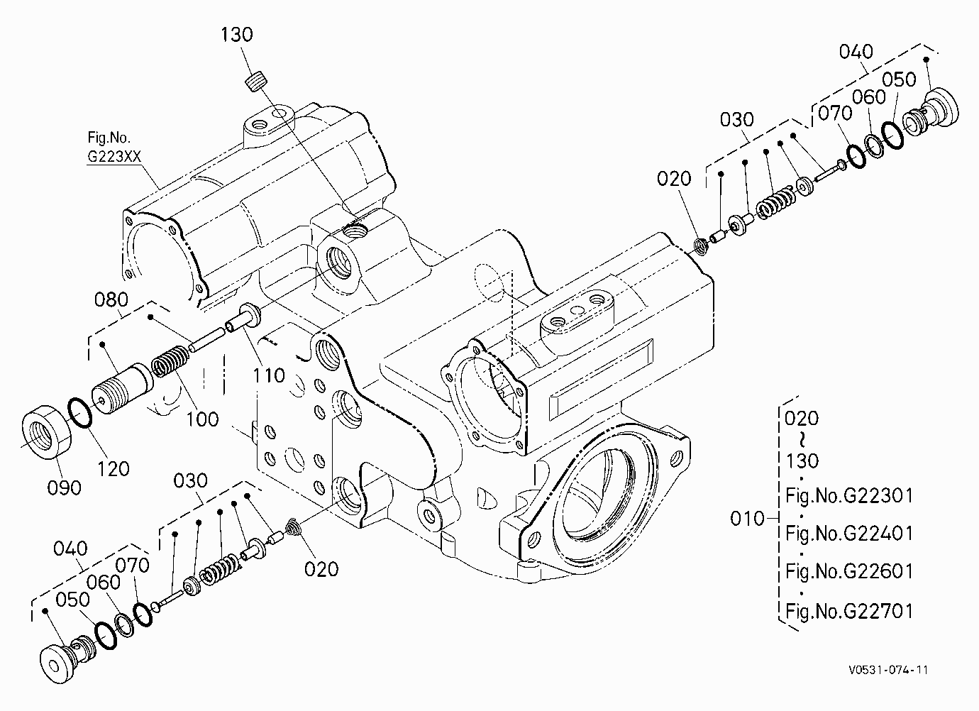 HST PUMP (VALVE) [COMPONENT PARTS]