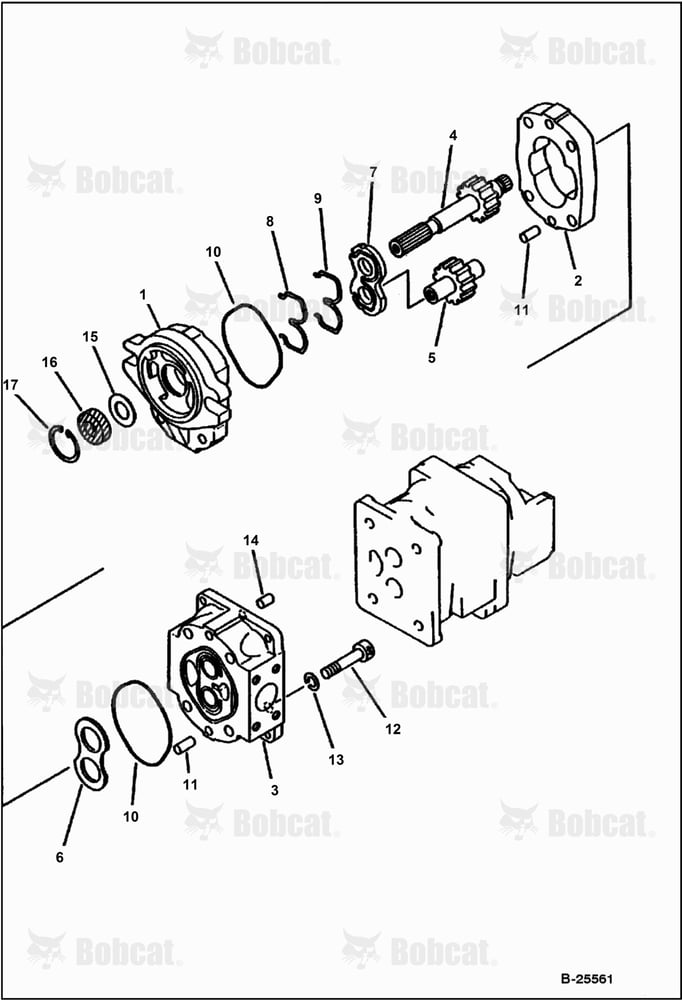 Hydraulic Pump (1/3) (Komatsu S/N 6001-8431)