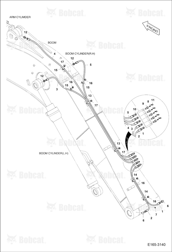 Lubrication Piping (Boom)