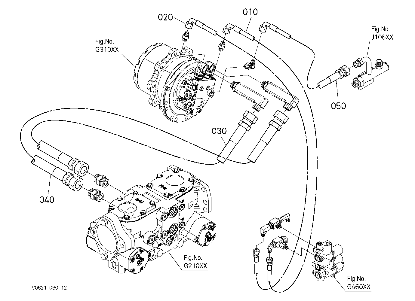 Oil Piping (Travel Rh)