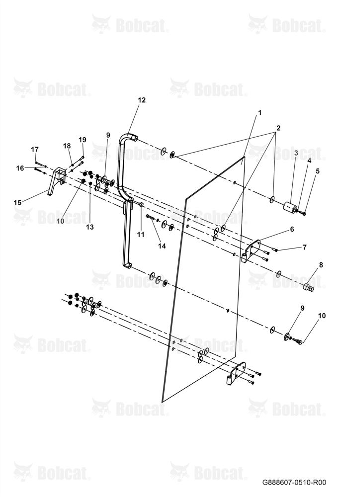 Left Rear Side Door Frame Assembly OF Cabin