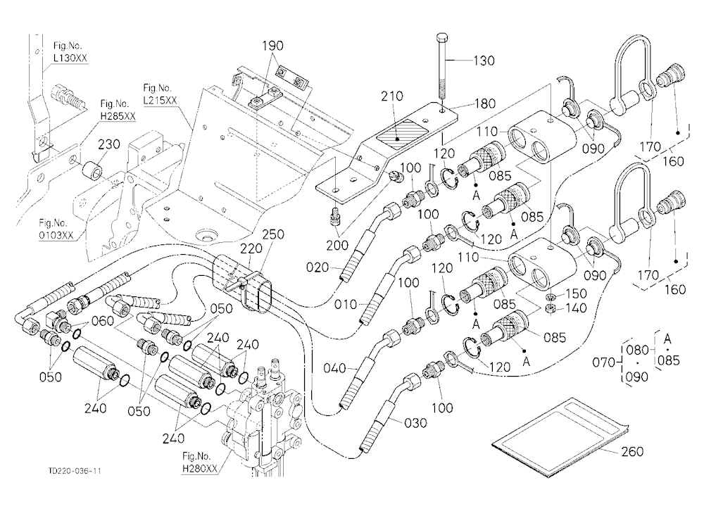 Rear Hydraulic Outlet Kit (W/G No.L8349) [Option]