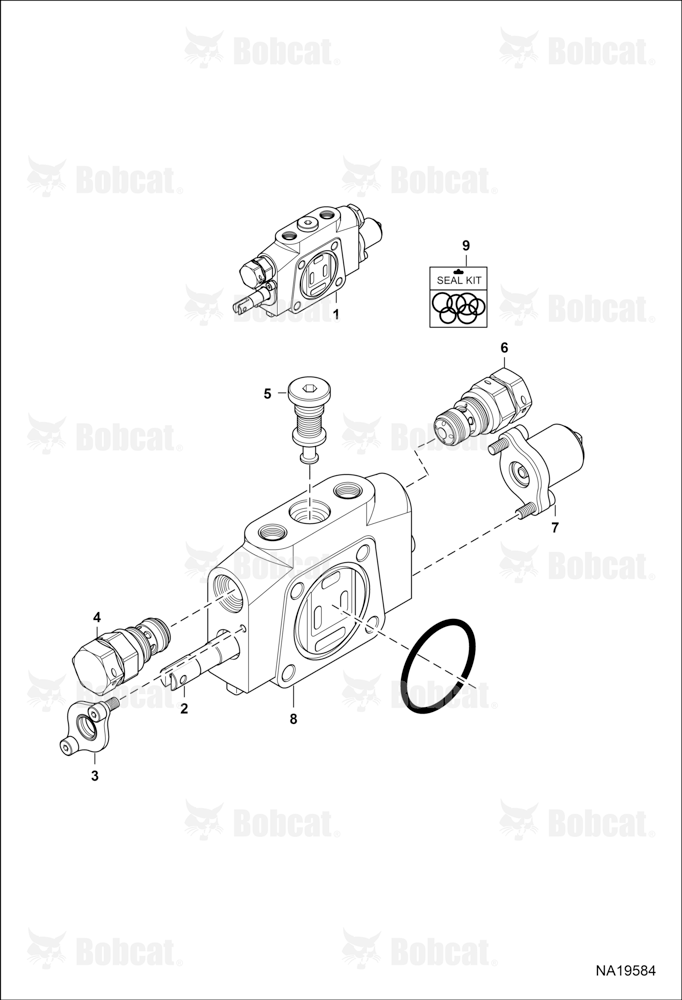 Valve Section (Arm) (Model 60170380VY)