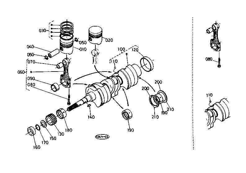 Piston Crankshaft