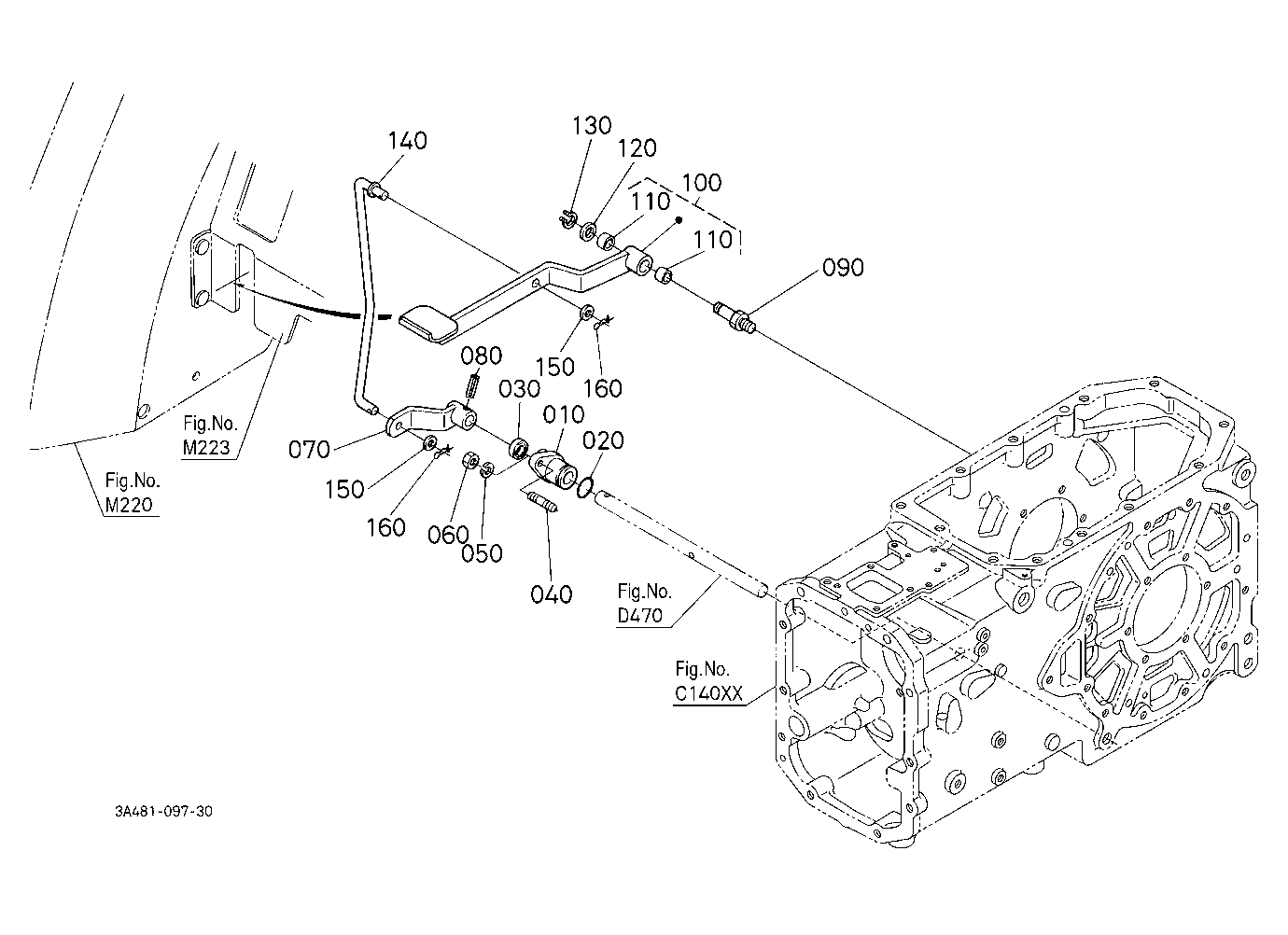 Rear Differential Lock Pedal [Rops Type]