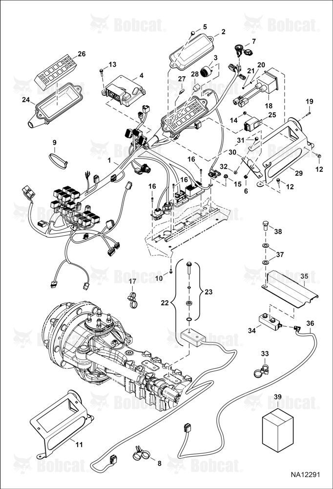 CAB Electrical Circuitry (Lower Harness)