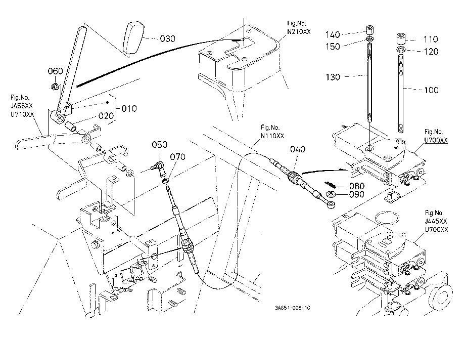 Auxilairy Control Valve Lever Kit (3Rd) [Cab Type]