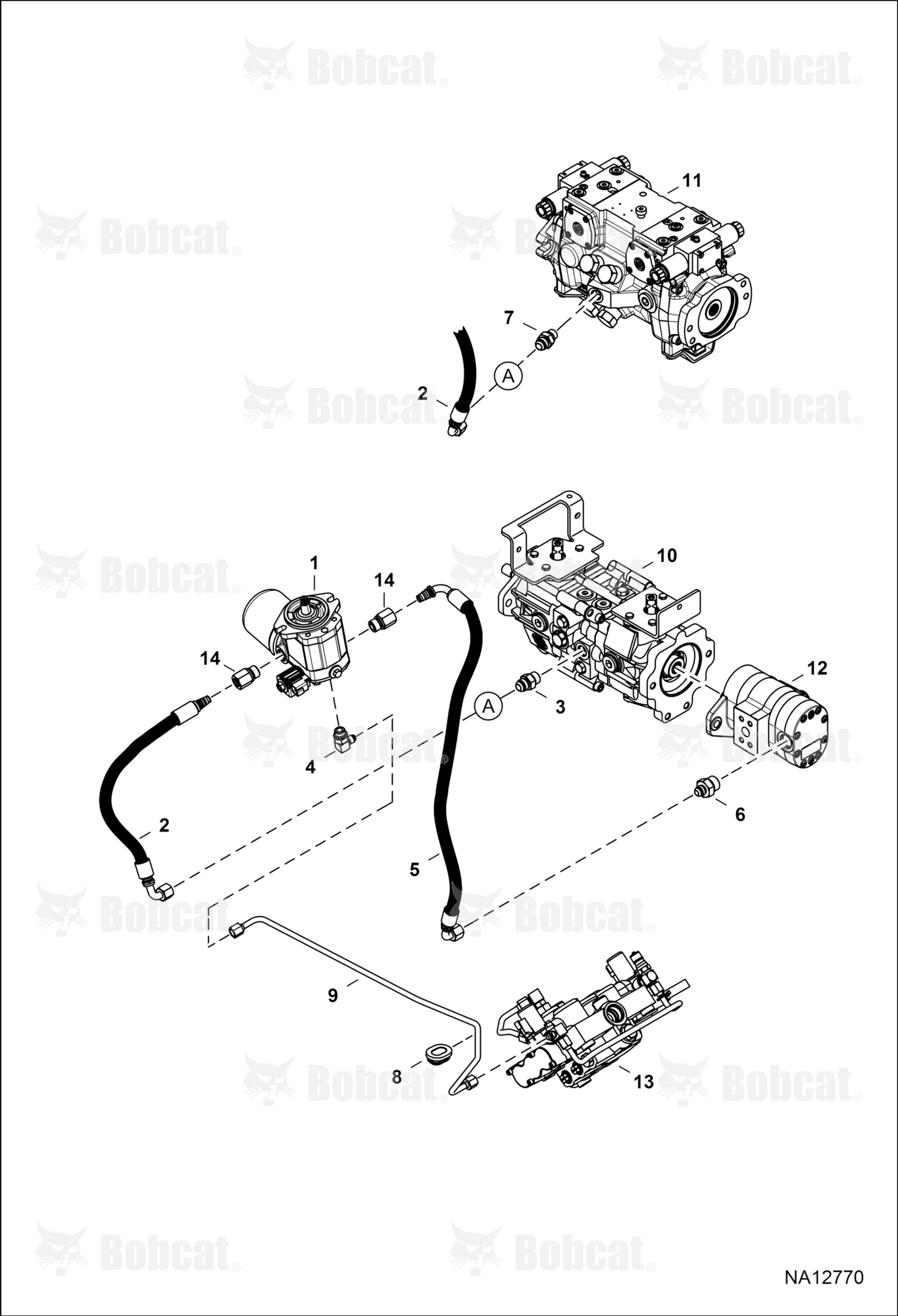 Hydrostatic Circuitry (Cooling Fan)  ALM416718 - ALM425400
