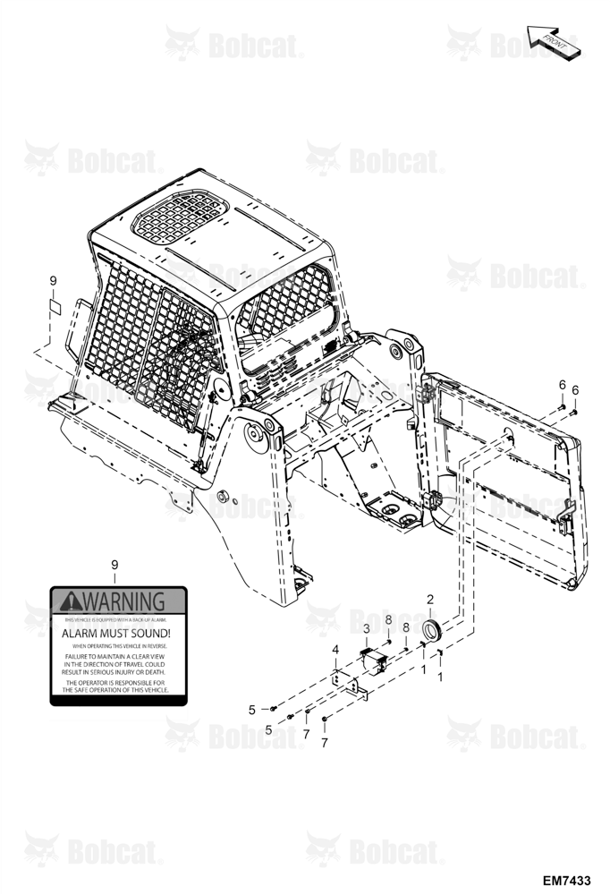 BACK-UP Alarm (Selectable Joystick Controls)