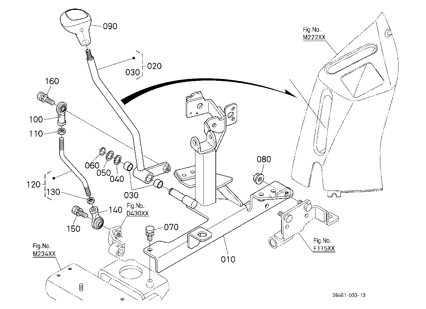 Range And Creep Gear Shift Lever