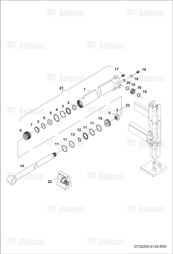 Stabilizer CYLINDER-SIDESHIFT B53S11001 - B53S11281