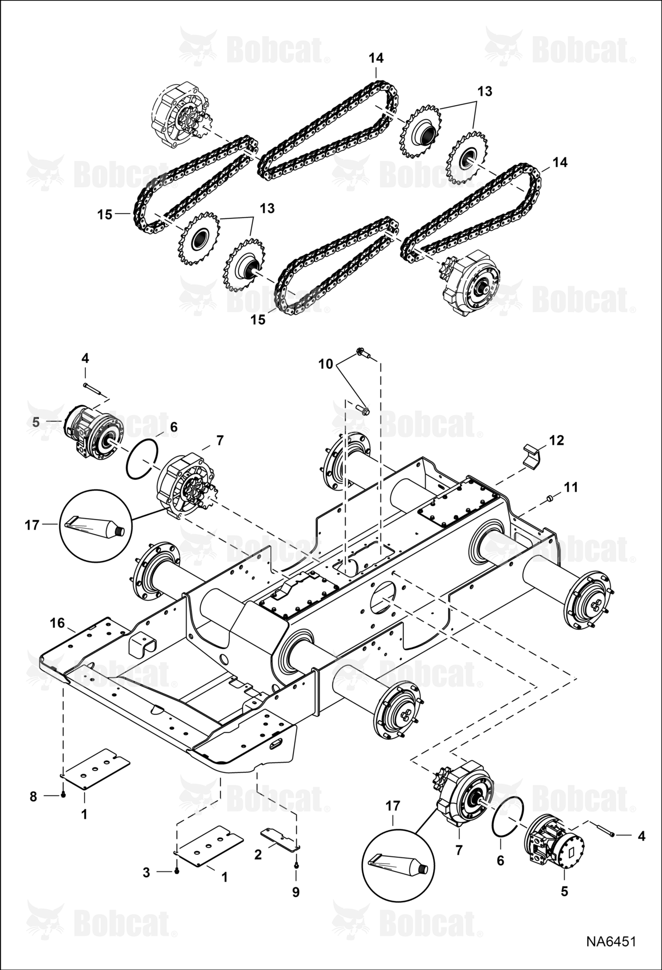 Drive Train (One Hole Fuel Tank Drain)