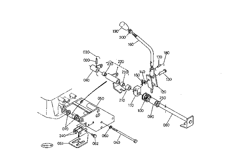 Hi-Lo Gear Shift Lever With Cab