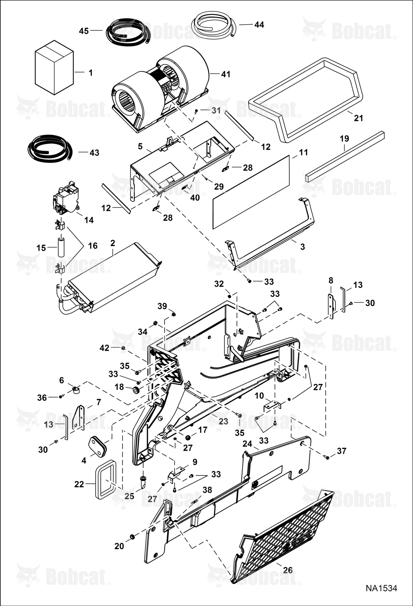 Heater (Heater Assembly) (Plastic Housing) (Blower Mount W/Coil Pan)