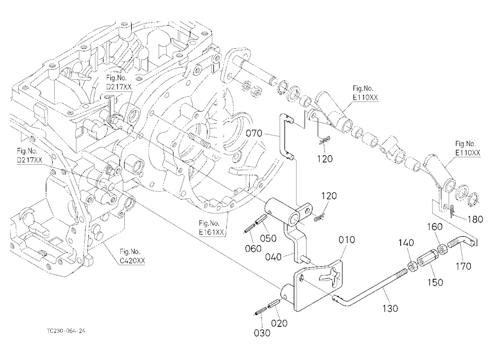 Pto Clutch Control Lever