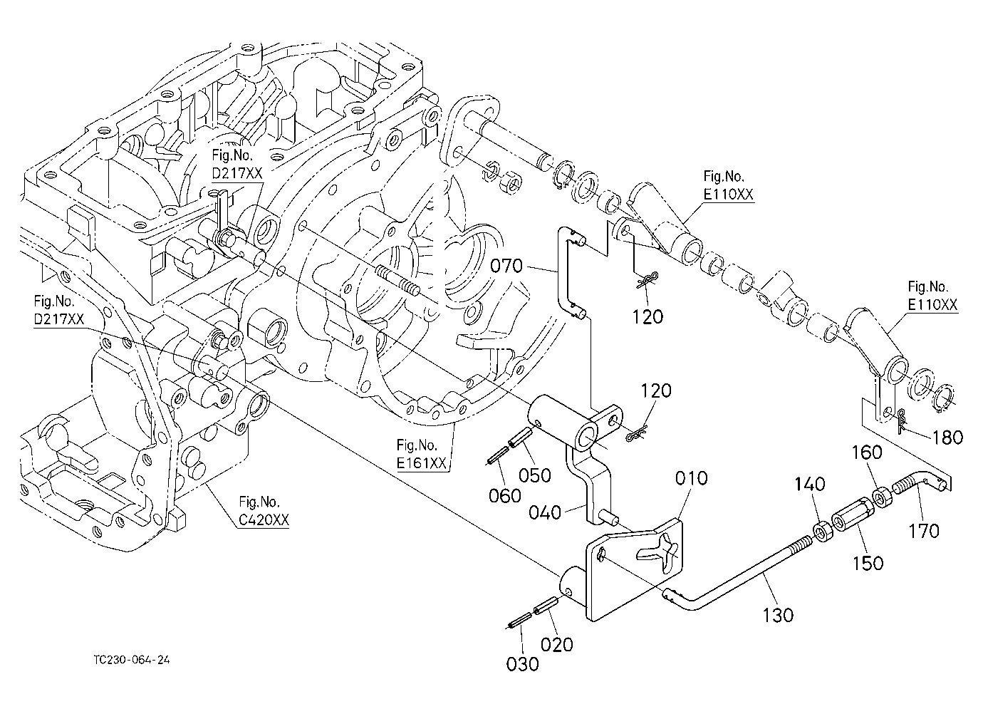 Pto Clutch Control Lever