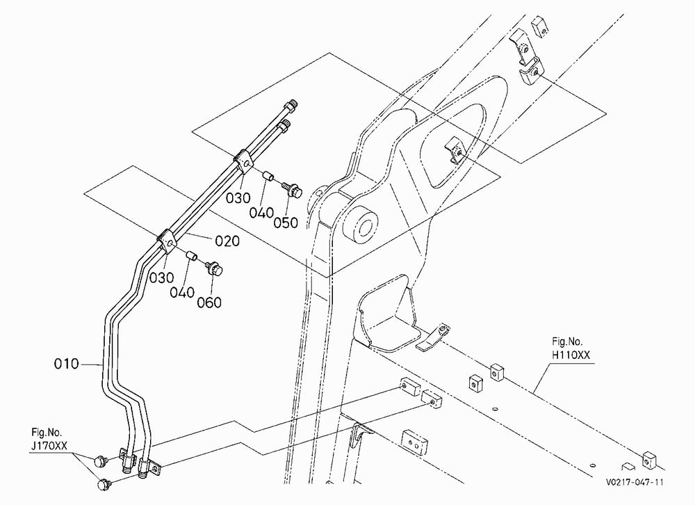 HYDRAULIC QUICK COUPLER (OIL PIPING) (ARM RH) [OPT