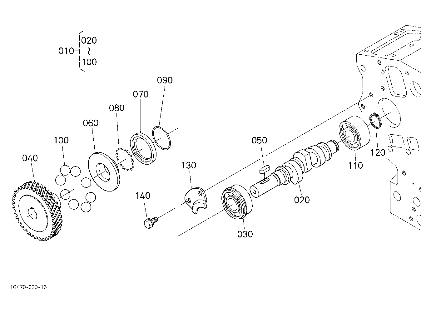 Fuel Camshaft And Governor Shaft