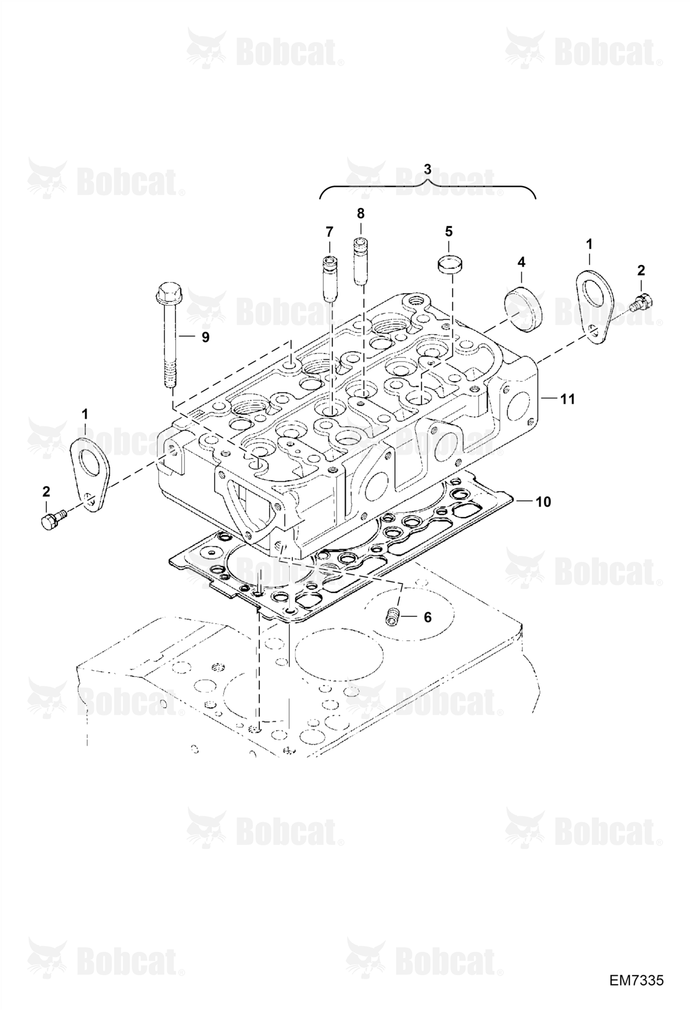 Cylinder Head (Engine S/N EJ0001 - 4JB9999)