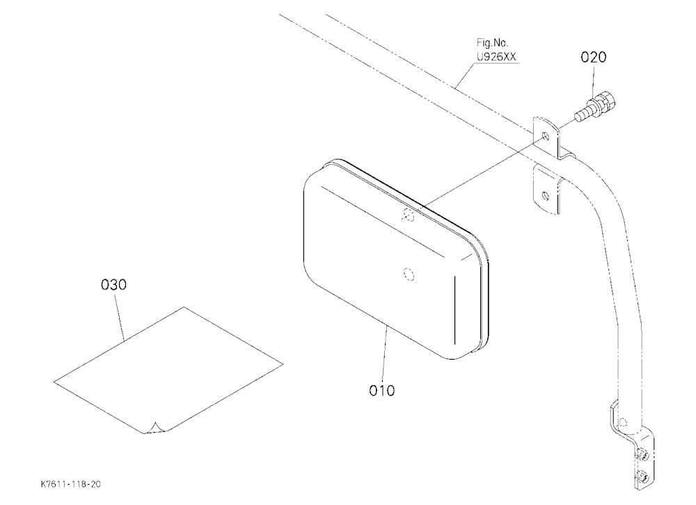 Headrest Kit (W/G. No. V4231) [Option]
