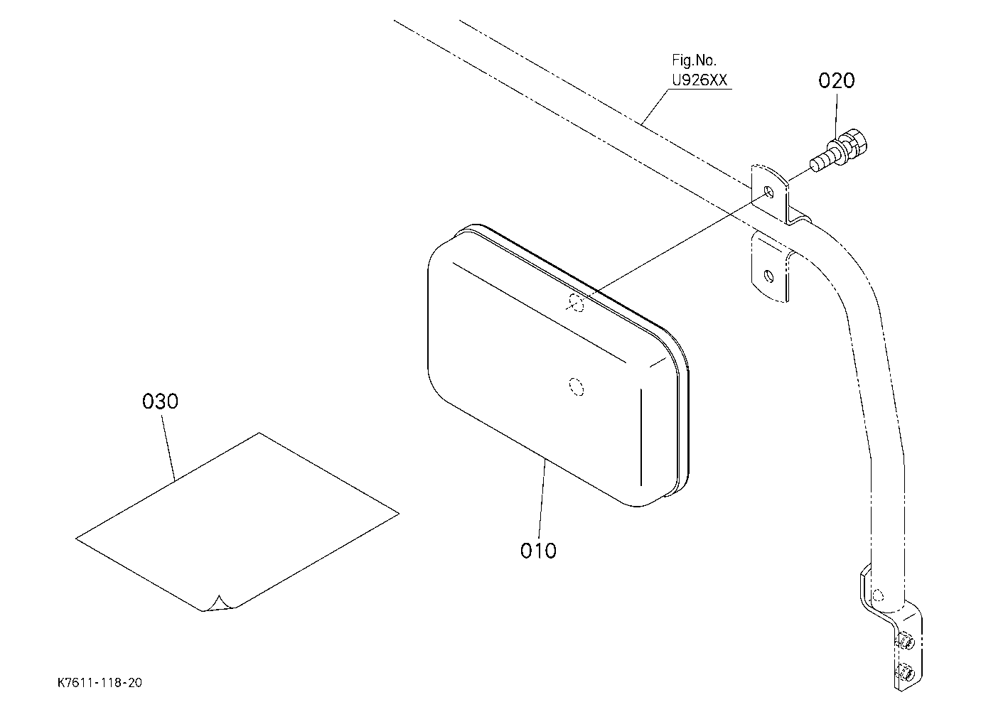 Headrest Kit (W/G. No. V4231) [Option]