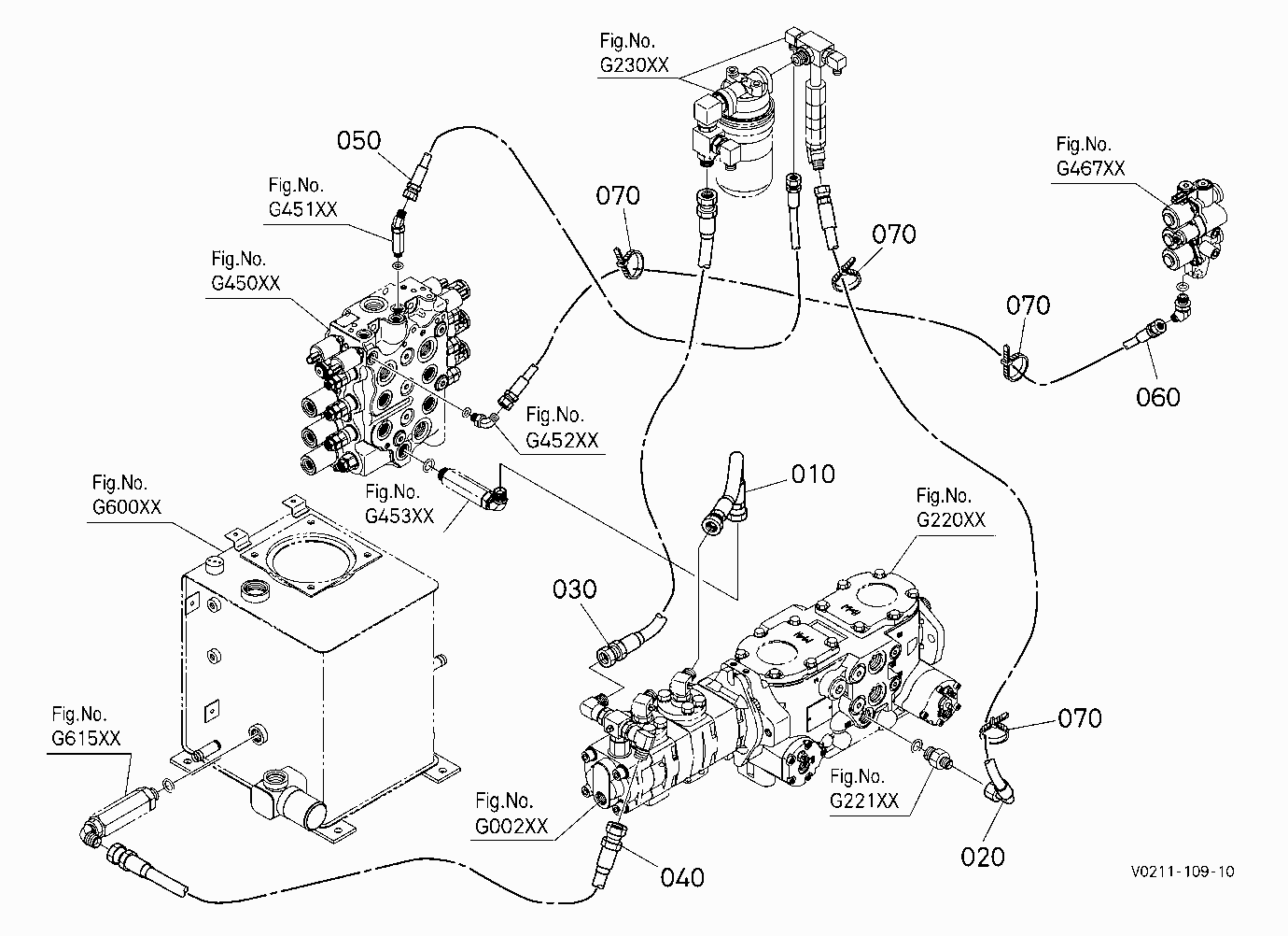 OIL PIPING (DELIVERY) [HYDRAULIC HITCH] [HIGH FLOW