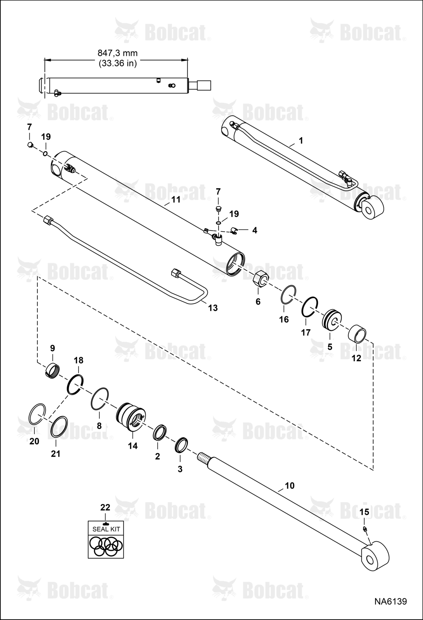Lift Cylinder (76,2 mm) (3") DIA Bore