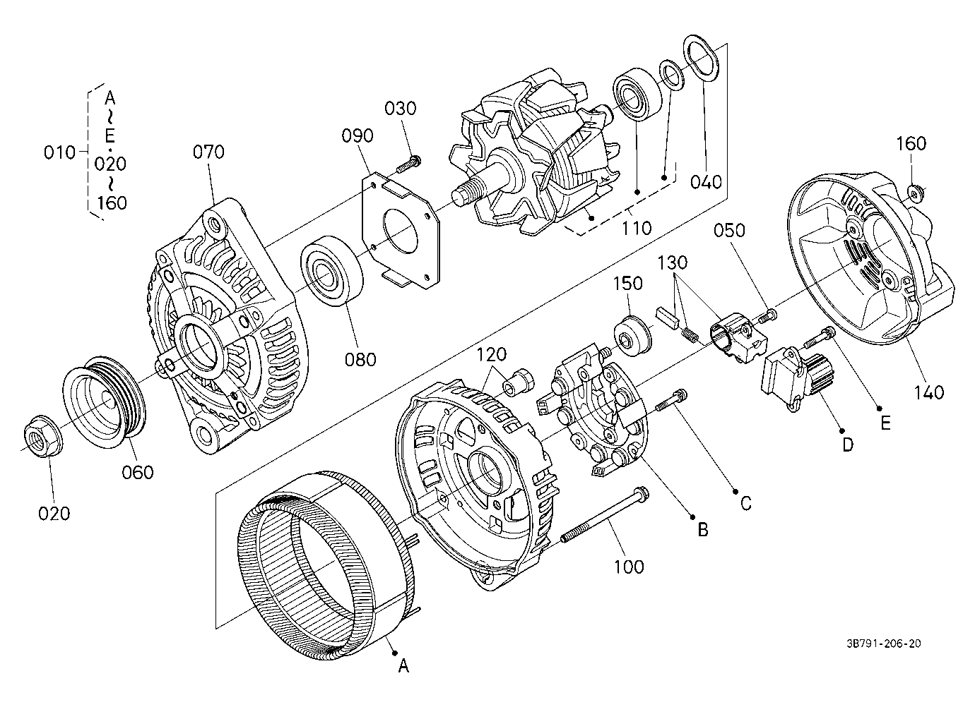 Heater Kit (Alternator) [Component Parts] [Option]