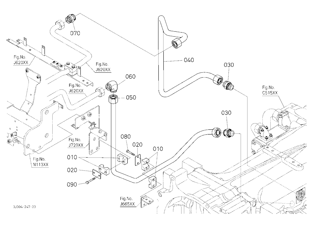 Hydraulic Oil Line (Oil Cooler/Rear)