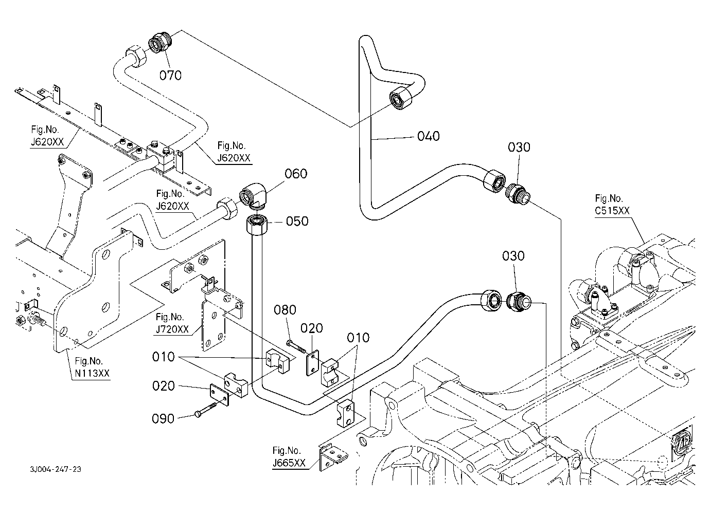 Hydraulic Oil Line (Oil Cooler/Rear)