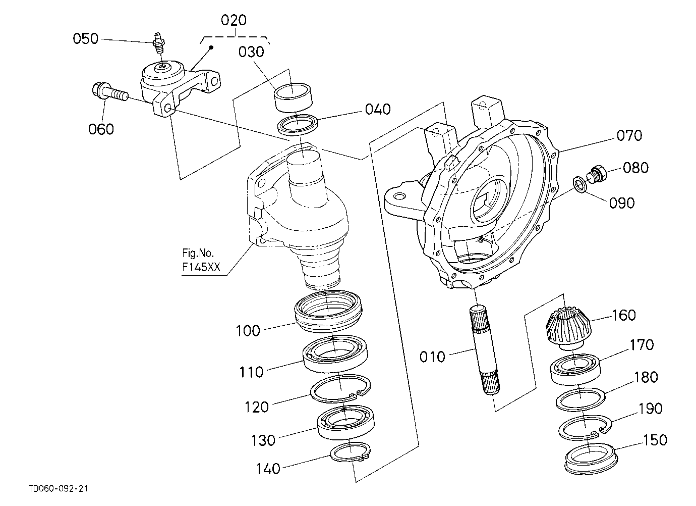 Front Axle Case Lh