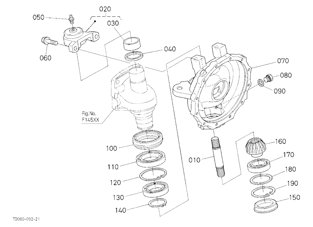 Front Axle Case Lh