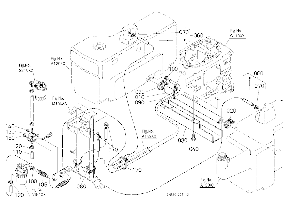 Fuel Pipe 1 (Rear) [New]