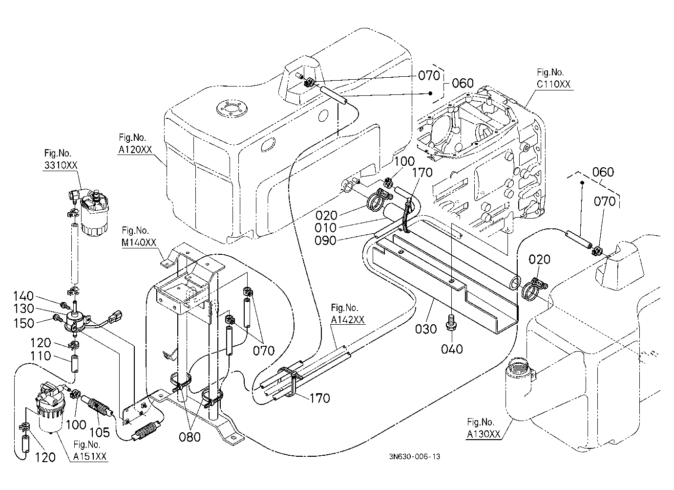 Fuel Pipe 1 (Rear) [New]