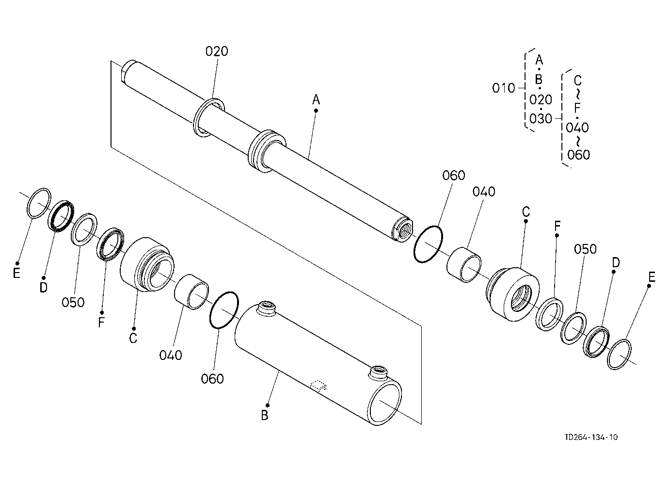 Steering Cylinder [Component Parts] [New]