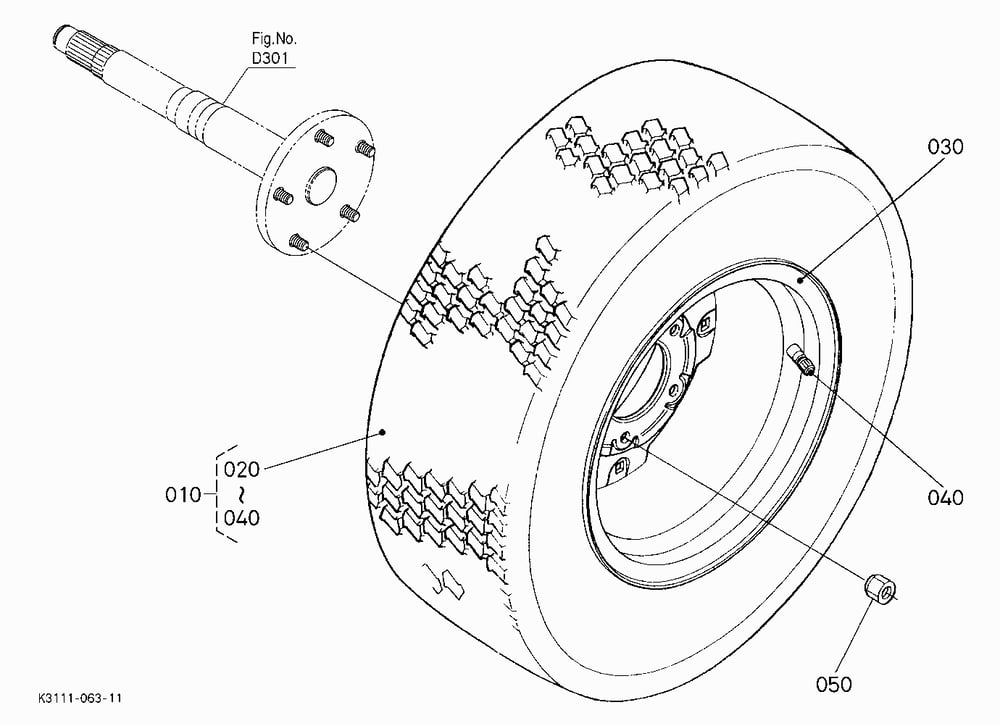 REAR WHEEL (23*10.5-12)