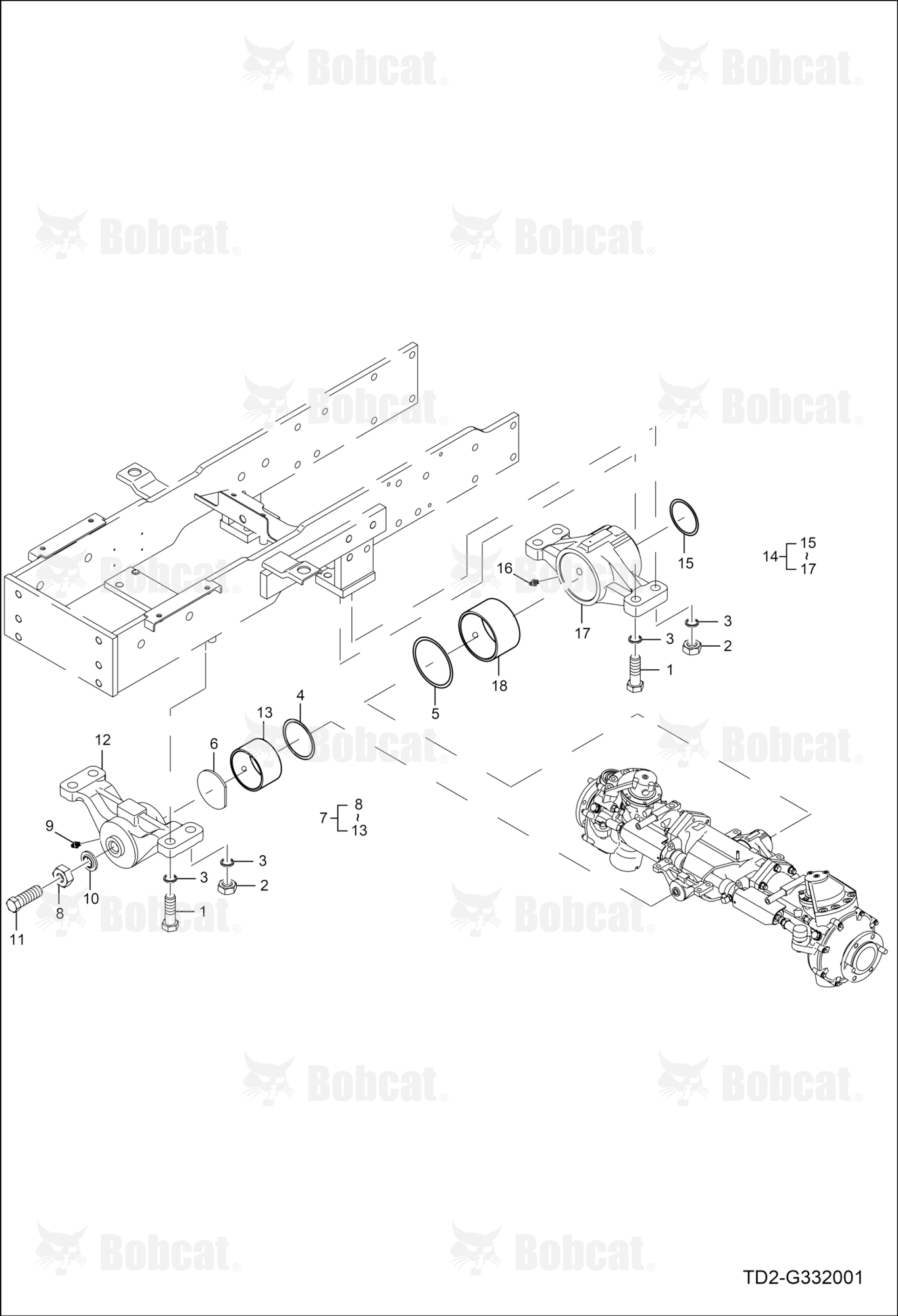 Front Axle Bracket Group