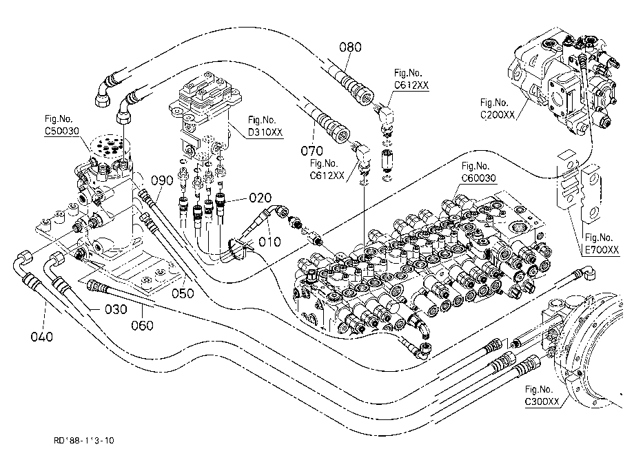 Oil Piping (Travel Lh)