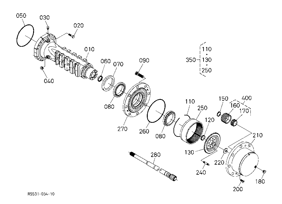Front Axle (Hub Reduction)