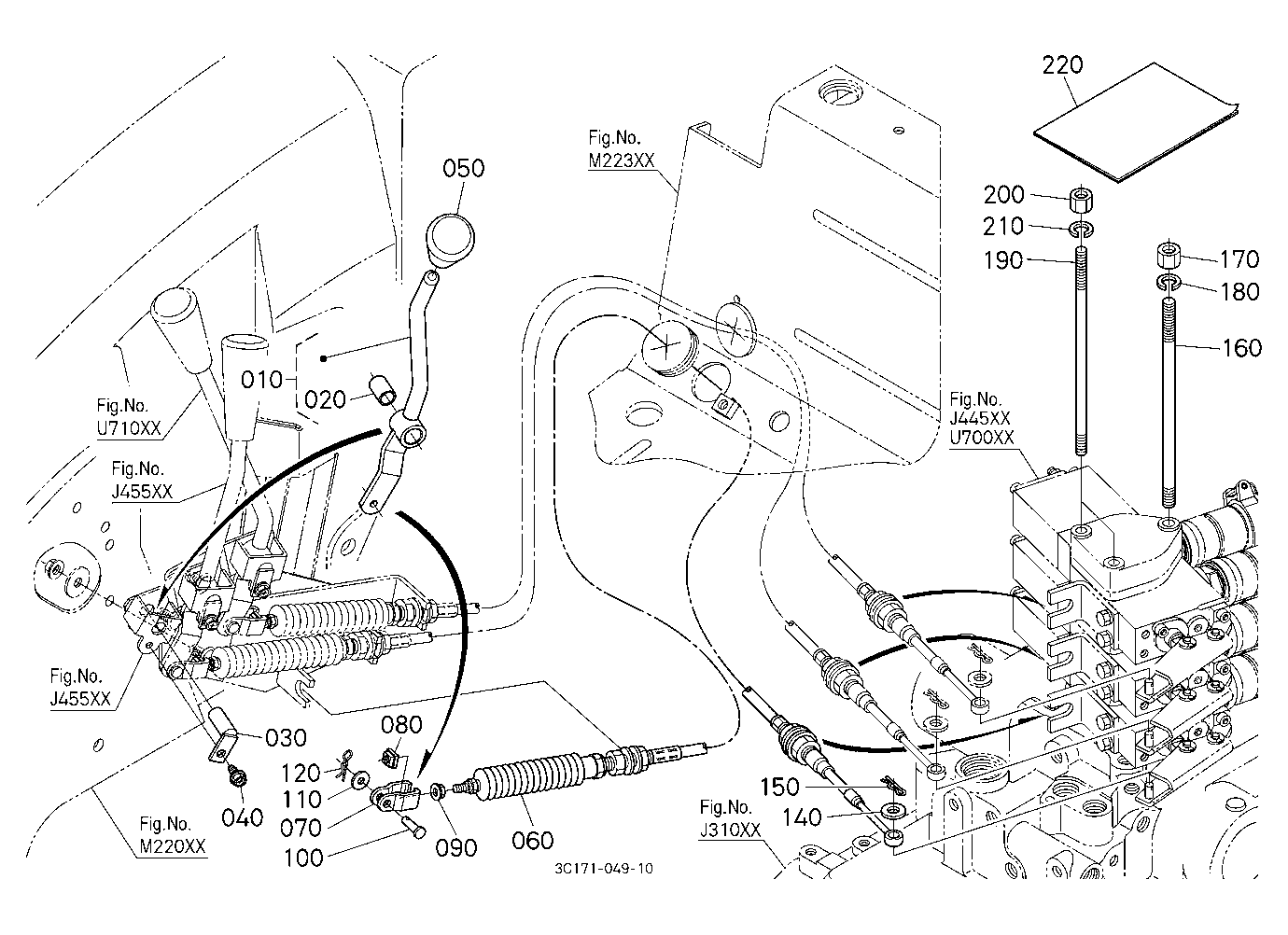 Auxiliary Control Valve Lever Kit (3Rd) [Option]