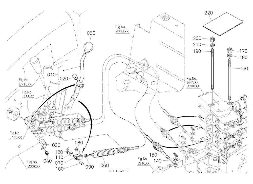 Auxiliary Control Valve Lever Kit (3Rd) [Option]