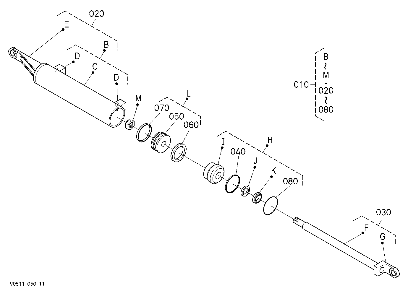 Hitch Cylinder [Hydraulic Hitch] [Component Parts]