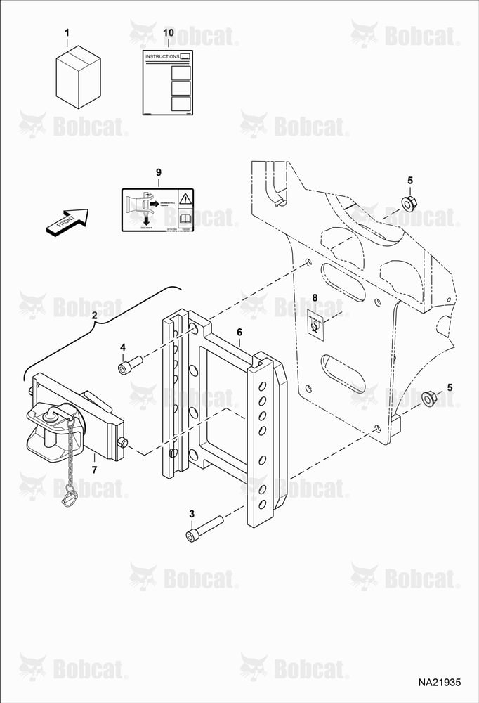 Rear Hitch Kit (Adjustable) (Manual Lock)