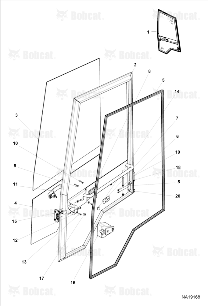 Operator CAB (RH Door Assembly)